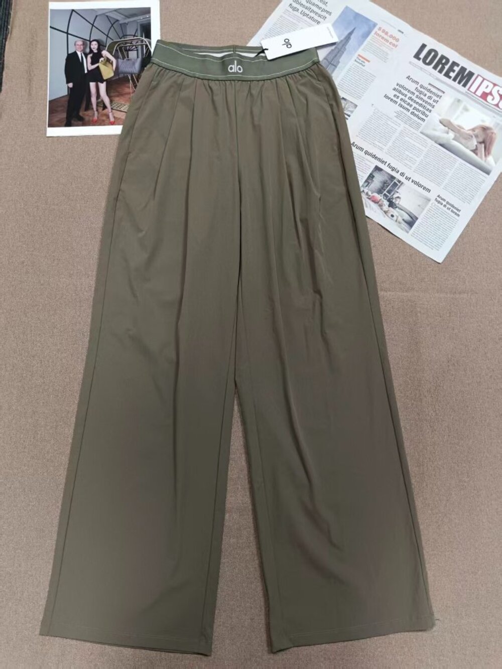 ALO Yoga Suit Up Trouser🥰Olive Straight Leg Easy Everyday🌴Regular/Limited/NWT